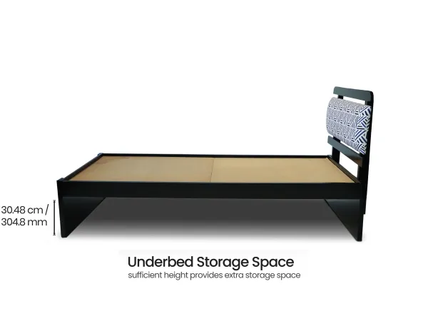 Siesta Single Bed with 4 Inches Mattress
